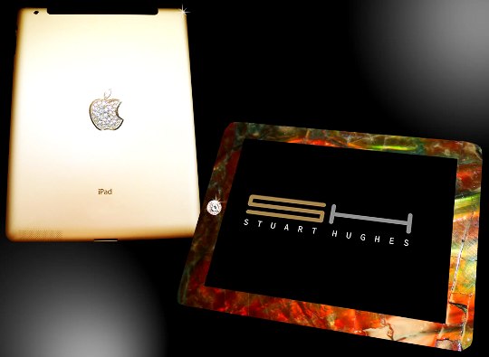 Стюарт Хьюз представил уникальный планшет iPad 2 Gold History Edition