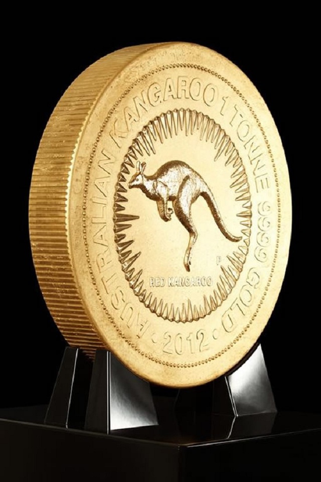 В Австралии сделали золотую монету весом в одну тонну