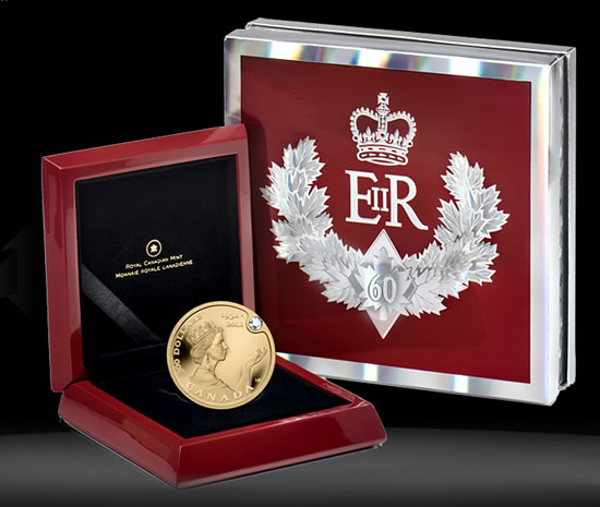 Канада выпустила золотые монеты в честь Елизаветы II