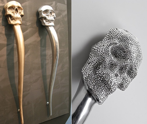 Дверные ручки «Skull» от дизайн-студии Philip Watts Design
