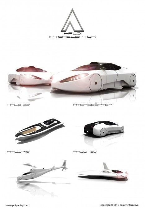 Мультифункциональный автомобиль будущего Halo Intersceptor 