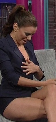 Ева Лонгория показала грудь на ток-шоу Дэвида Леттермана