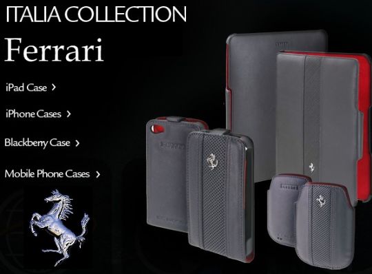Коллекция чехлов Ferrari для мобильных гаджетов