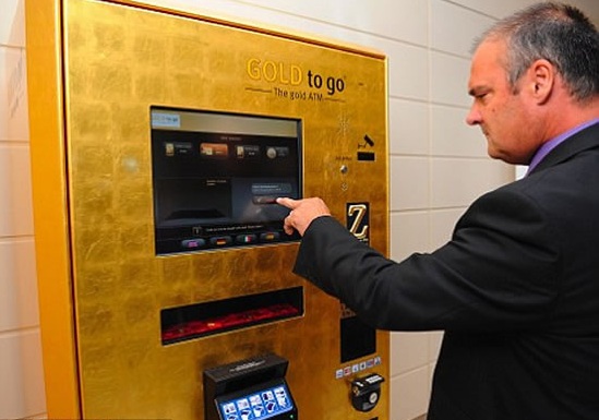 В Великобритании установили первый автомат по выдаче золотых монет