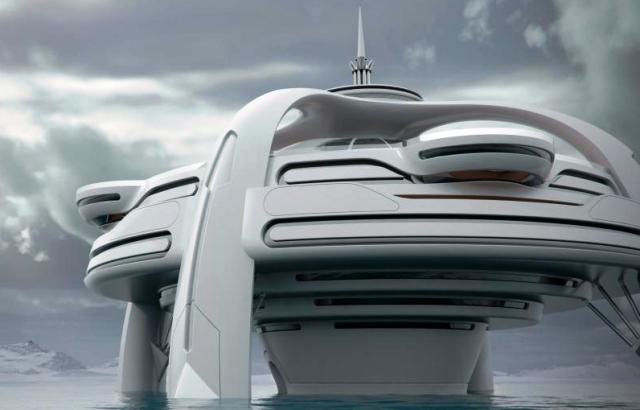 Utopia - новый райский остров Yacht Island Design