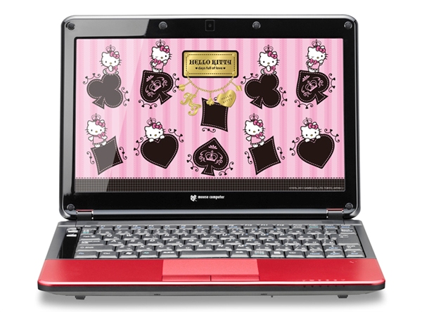 Hello Kitty украсила гламурный ноутбук LuvBook S