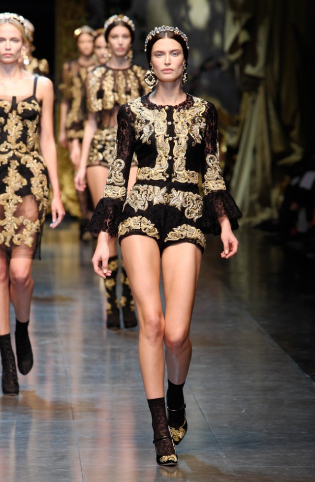 Женская мода - Dolce & Gabbana осень-зима 2013