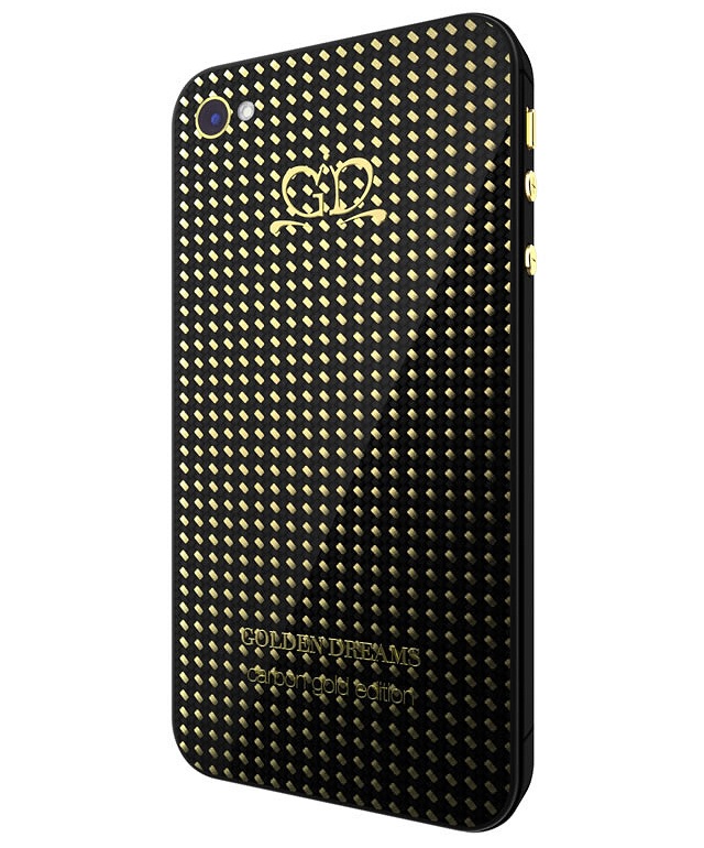 Люксовый iPhone 5 Carbon Gold Edition
