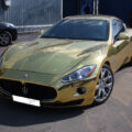 Золотой Maserati GranTurismo продают в Одессе 