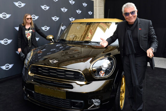 A Mini Paceman designed by Italian fashion icon Roberto Cavalli has been auctioned at the 21st Life Ball charity event in Vienna for $195,000