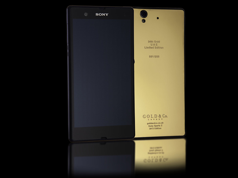 Первый в мире Sony Xperia Z в 24К золоте от Gold & Co