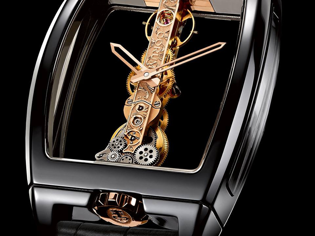 Эксклюзивные часы Golden Bridge Black Ceramic от Corum 