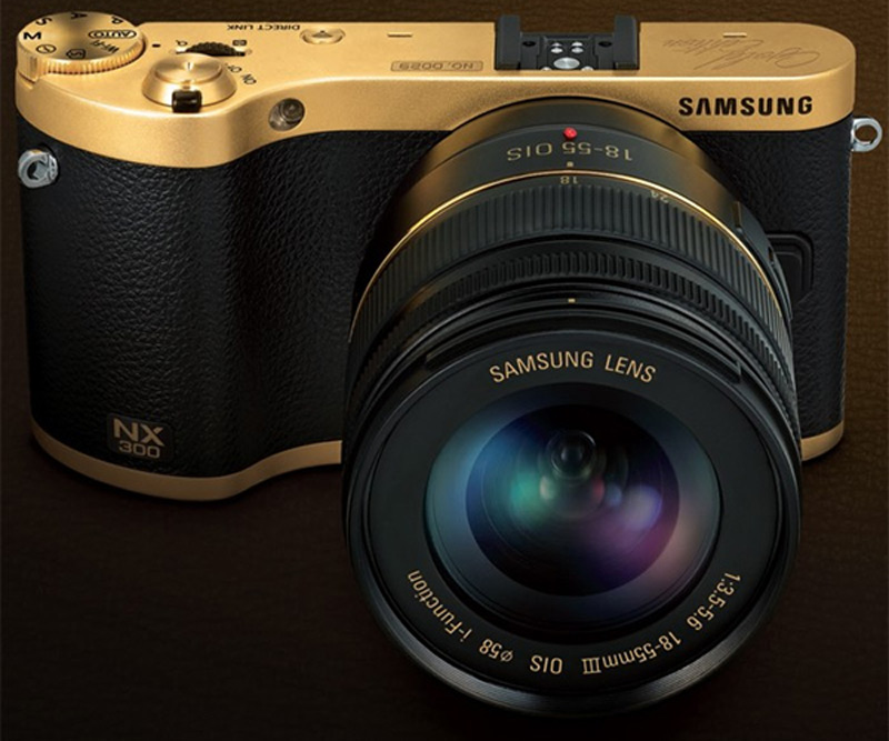Axiom Telecom выпустил камеру Samsung NX300 в 22К желтом золоте 