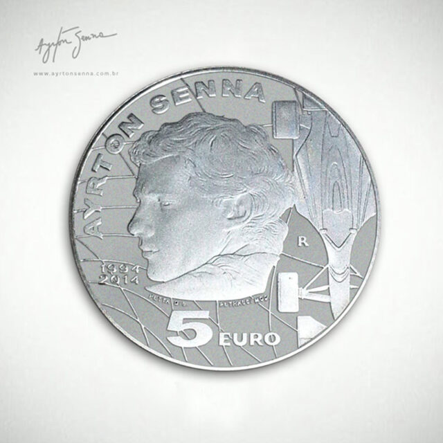 Монеты номиналом "5 евро" в честь Айртона Сенны