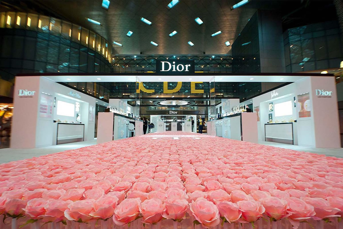 Розовый сад Dior в Катаре