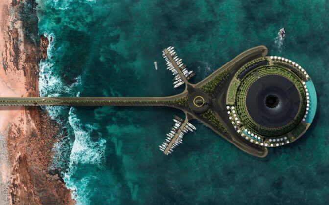 Плавучий курорт Eco-Floating Hotel в Катаре