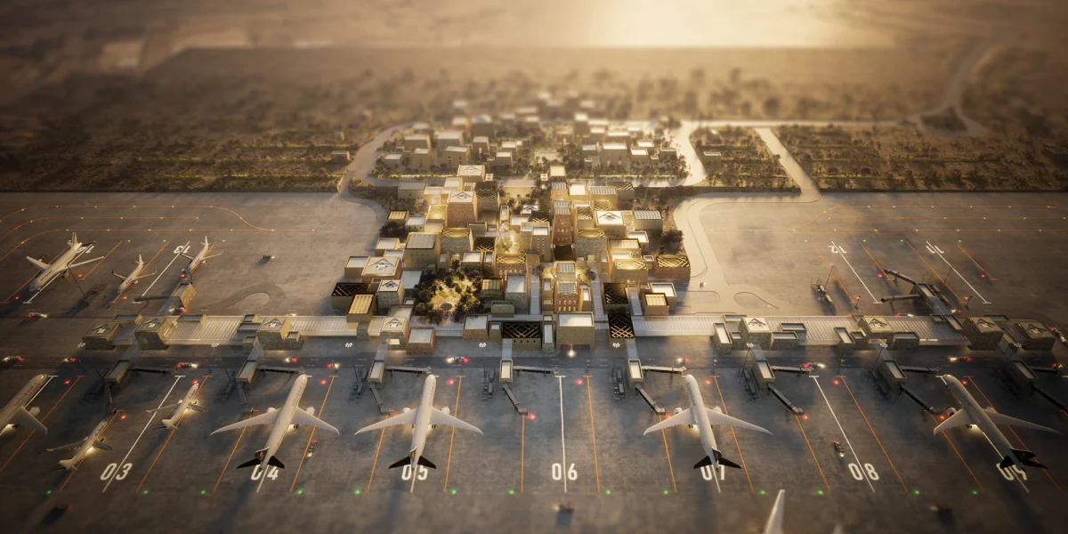 Аэропорт Абха в Саудовской Аравии в историческом стиле